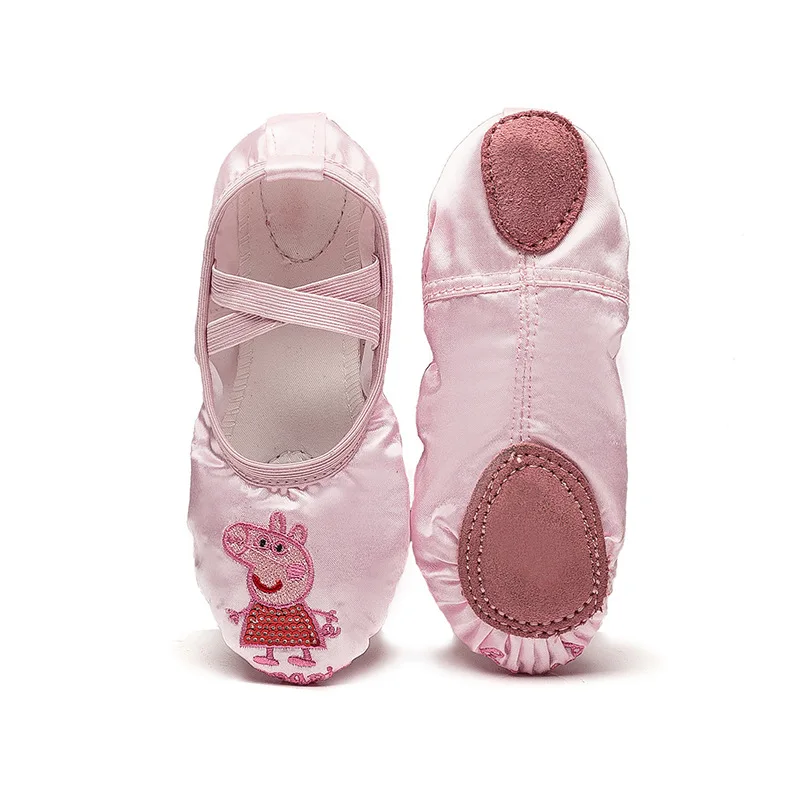 

Ballet Shoes Girls Cute Pig Pink Kids Dance Shoes Flat Pointe Training Children Girl Ballet Shoes Kindergarten Girls Dance Shoes