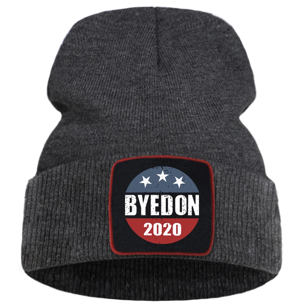 Плотные шапки унисекс с принтом Byedon 2020 Harajuku теплая Повседневная Шапка-бини