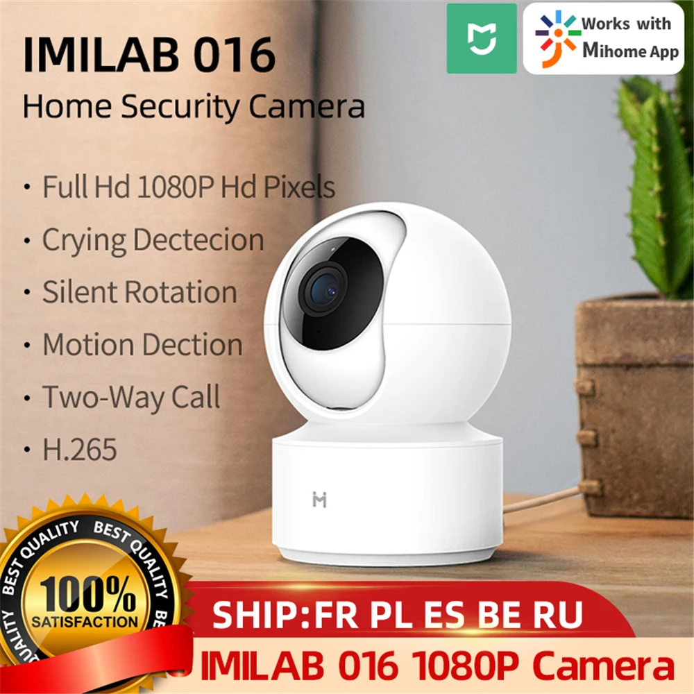 

Xiaomi IMILAB 016 1080P IP Camera Wifi Indoor Mihome Smart Home Security Protection Vedio Surveillance Webcam 360° CCTV Dome Cam