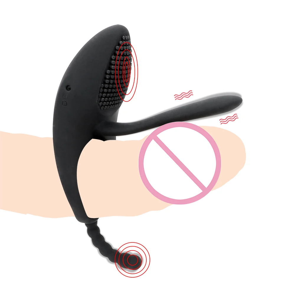 Вибрирующее кольцо на пенис ватина 7 скоростей вибратор для точки G пар флирт