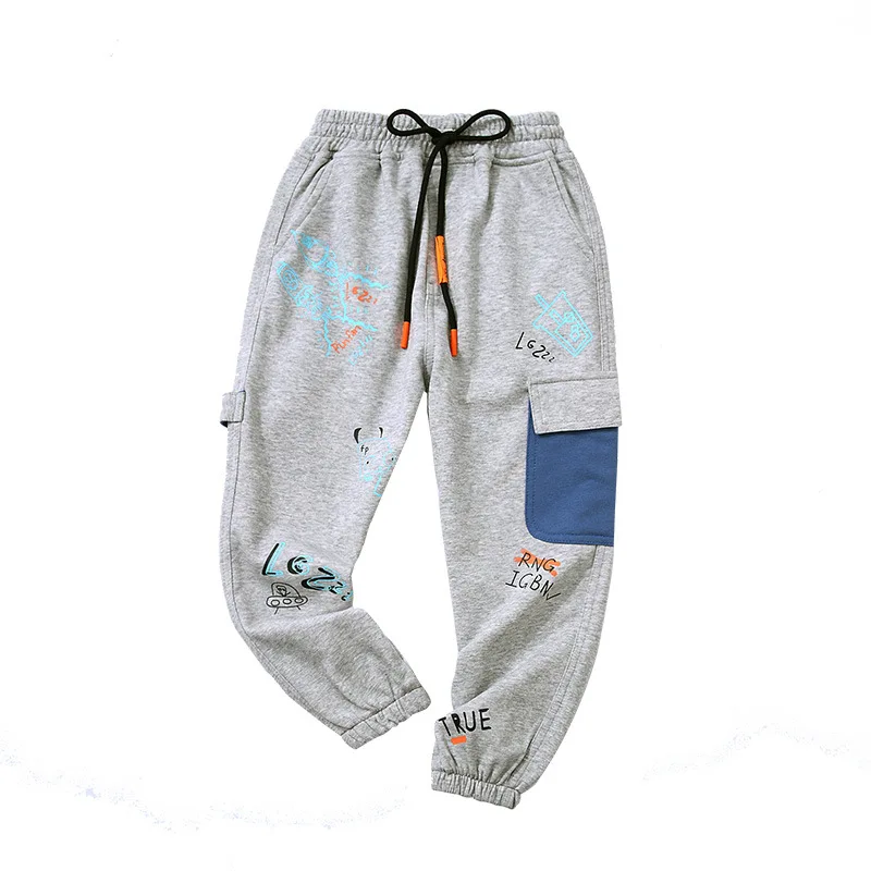 

Lovely Spring Autumn Boys Pants Capris Kids' Casual Overalls TrousersCotton Children Clothing Teenage ToddlerAge 4-12 Year