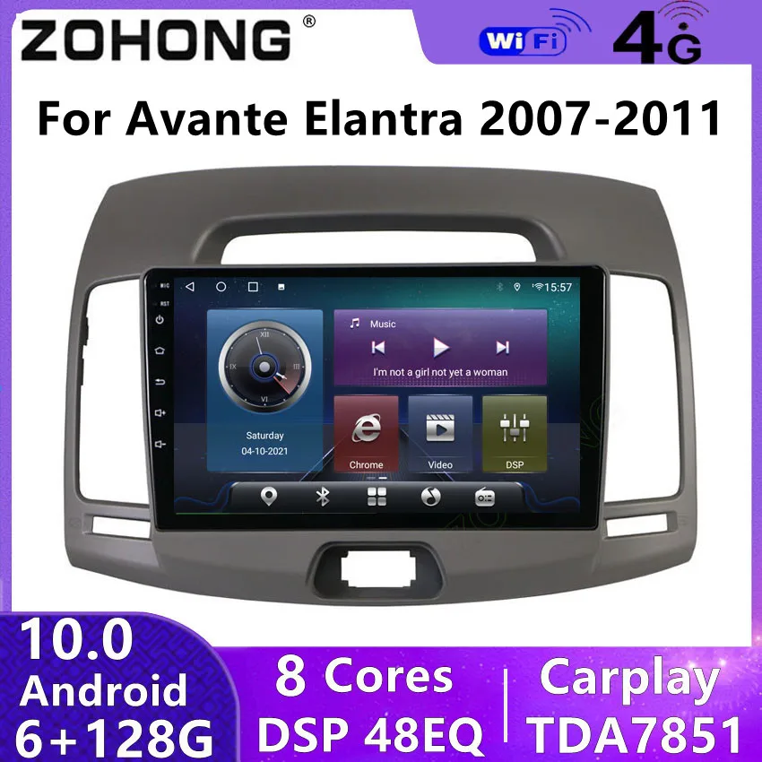DSP 4G Android для Hyundai Elantra Avante GPS навигация автомобильное радио мультимедийный