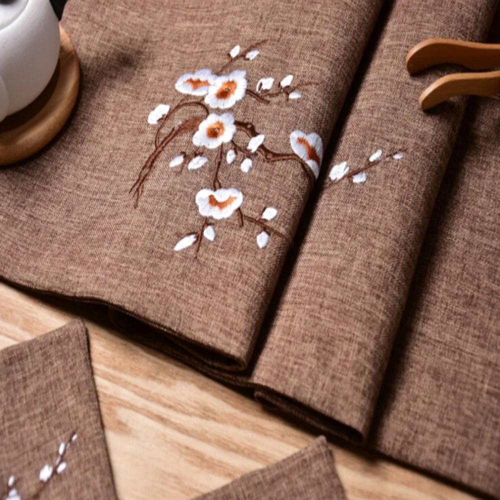 

Korean Version Table Runner Cotton Linen Coffee Table Mat Modern Minimalist Table Fashion Personality Living Room Table Flag