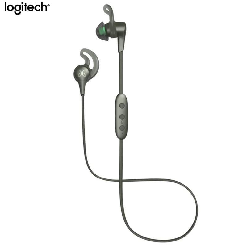 Зеленый Беспроводные спортивные bluetooth-наушники logitech Jaybird X4 время воспроизведения 8 часов IPX7 водонепроницаемый для спорта подходит для музыки и звонков мобильный телефон - Цвет: Зеленый