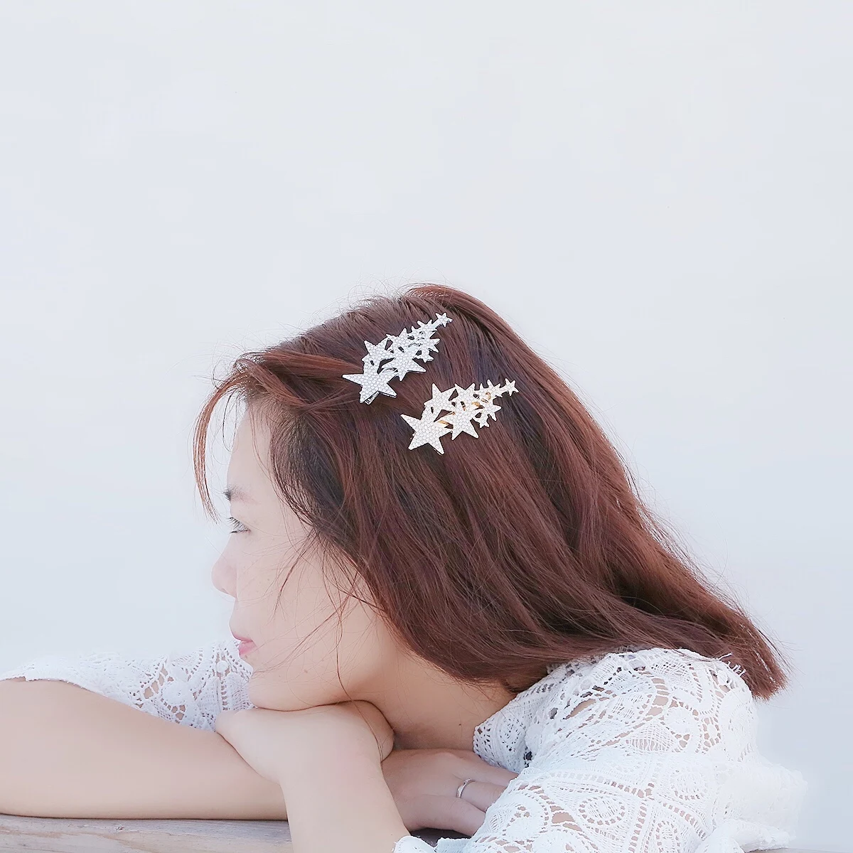 Новые блестящие стразы большие маленькие звездочки заколки для волос аксессуары