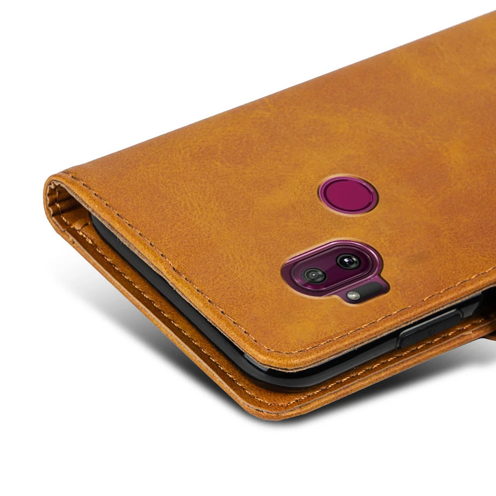 

ROEMI For Motorola One Hyper PU Leather Flip Wallet Photo Holder Cover Phone Flip Case With ID Card Slot Premium PU Leather