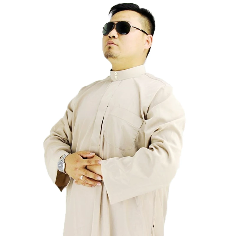 Кафтан для мужчин арабское мусульманское платье с длинным рукавом|Мусульманская