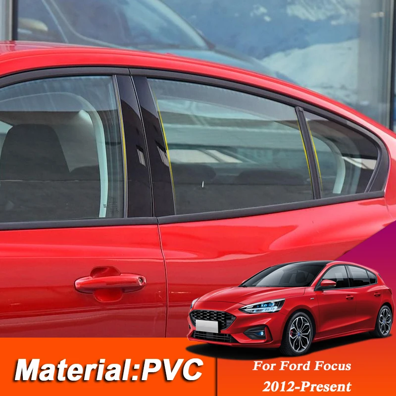 Стайлинг автомобиля ПВХ для Ford Focus 3 4 2012 настоящее время отделка окна хэтчбека