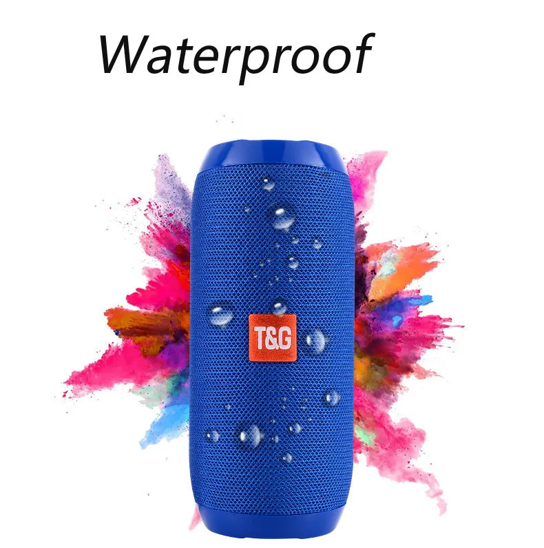 New TG117 Bluetooth Outdoor Speaker Waterproof Portable Wireless Column Loudspeaker Box Support TF Card FM Radio Aux Input | Электроника