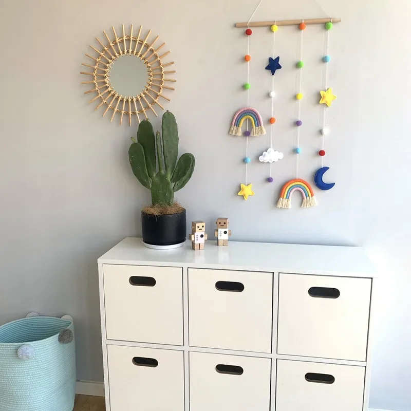 Декоративный фетровый шар в скандинавском стиле подвесное украшение для детской