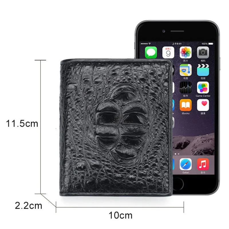 Новый роскошный брендовый кошелек из крокодиловой кожи модная мужская