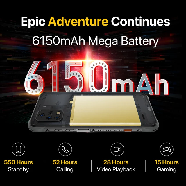 [Premiere] UMIDIGI BISON X10S X10G 6150mAh Battery Global Version Smartphone NFC+4GB+64GB IP68/IP69K Waterproof Rugged NEW Phone 3