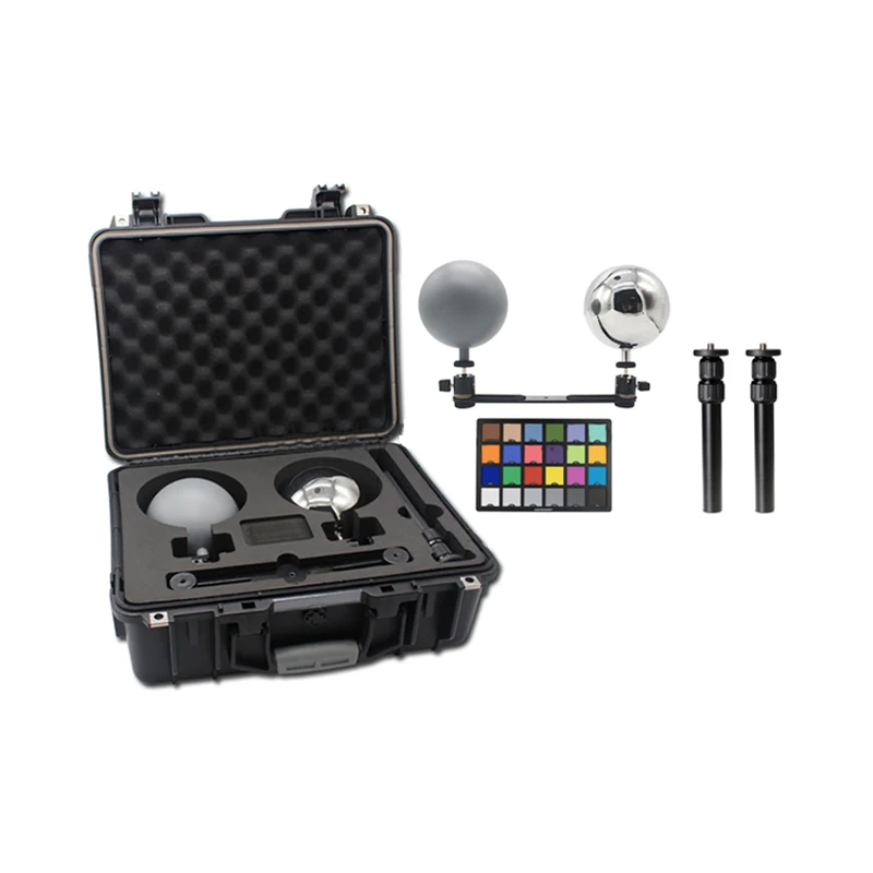 

12.6cm Vfx Hdri Ball Chrome Grey Ball Kit Stainless Steel Ball Hollow Sphere Mirror+Grey Sphere For Film And Television Industry