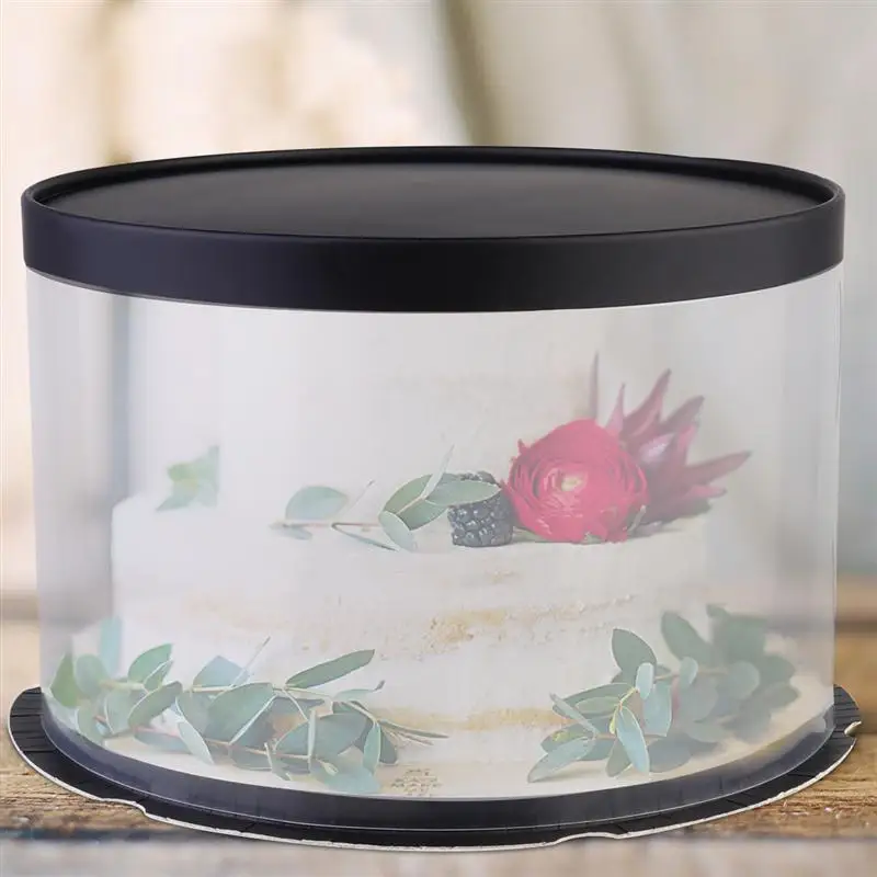 

3pcs Cake Boxes Cake Case Plastic Cake Container Bakery Box For 6-inch