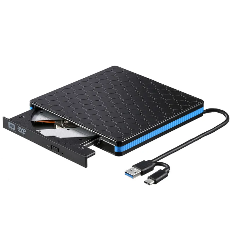 External Optical Drive TYPE-C USB3.0 2 In 1 CD/DVD/VCD Burner Player Reader RW Portable | Компьютеры и офис