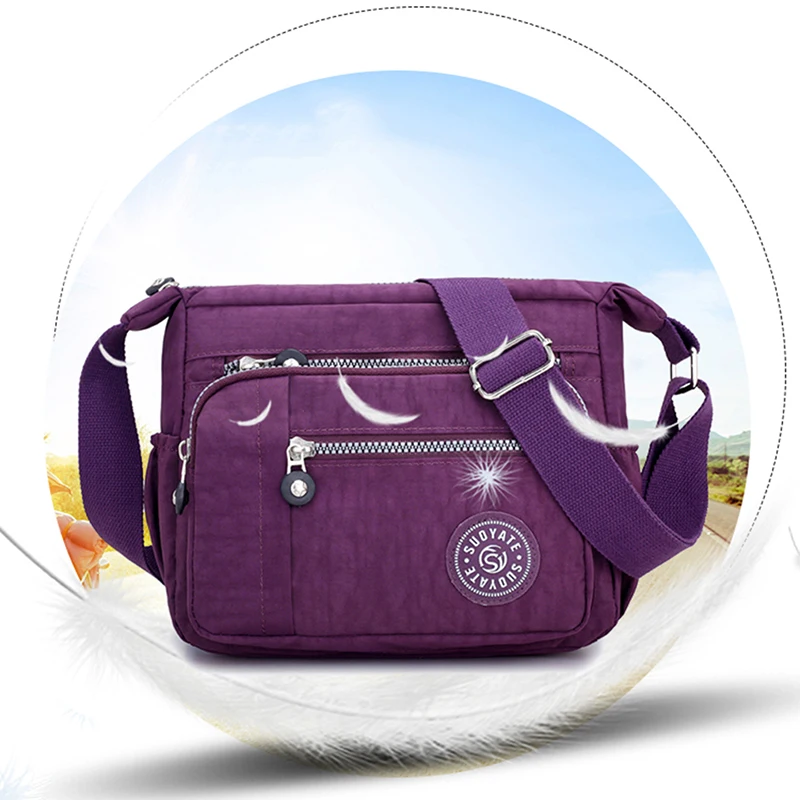 

Hot Sale Women Handbags Messenger Bag Waterproof Cloth Bag Good Quality Diagonal Bag Shoulder Bag And Collect Wallet