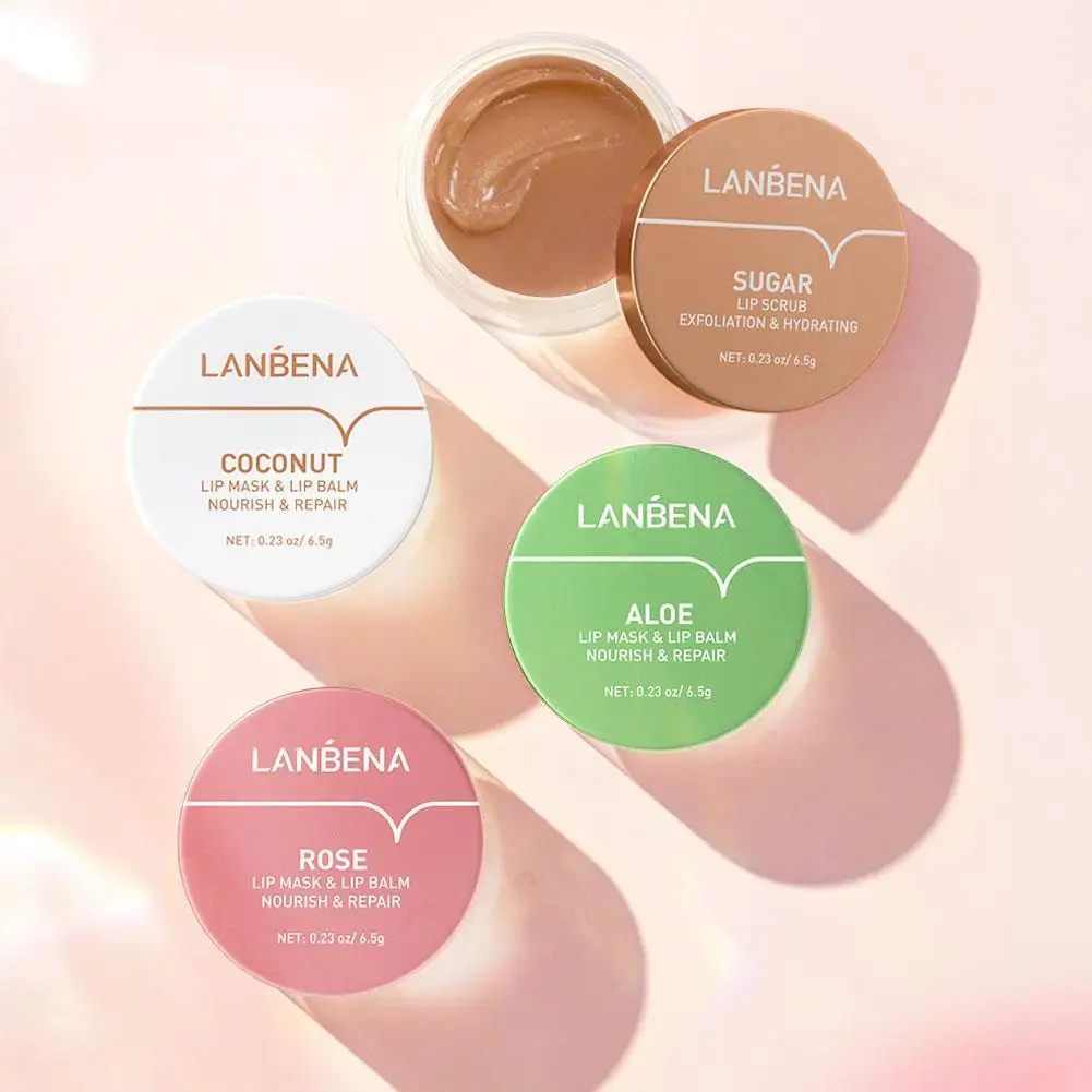 

1pc Lip Scrub Mask Lip Plumper Moisture Lip Balm Exfoliating Anti-Ageing Scrub Lip Film Nourish Repair Fine Lines Lips Care