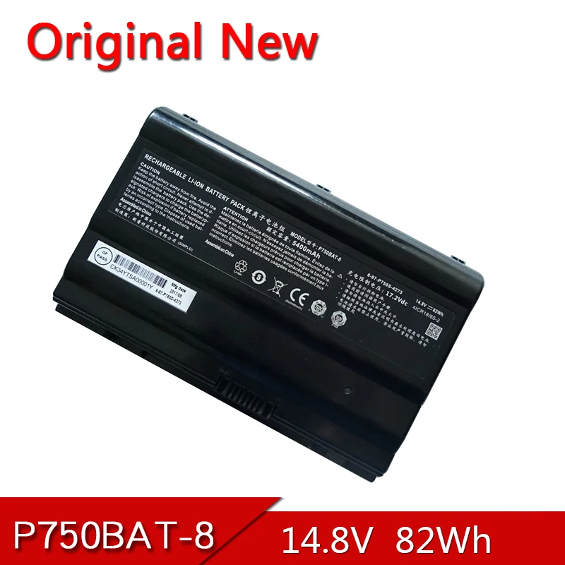 

Новая Оригинальная батарея для ноутбука 6-87-p750s-4272 для Clevo P750ZM P751ZM P770ZM P771ZM P775DM P750BAT-8 GTX970M X599