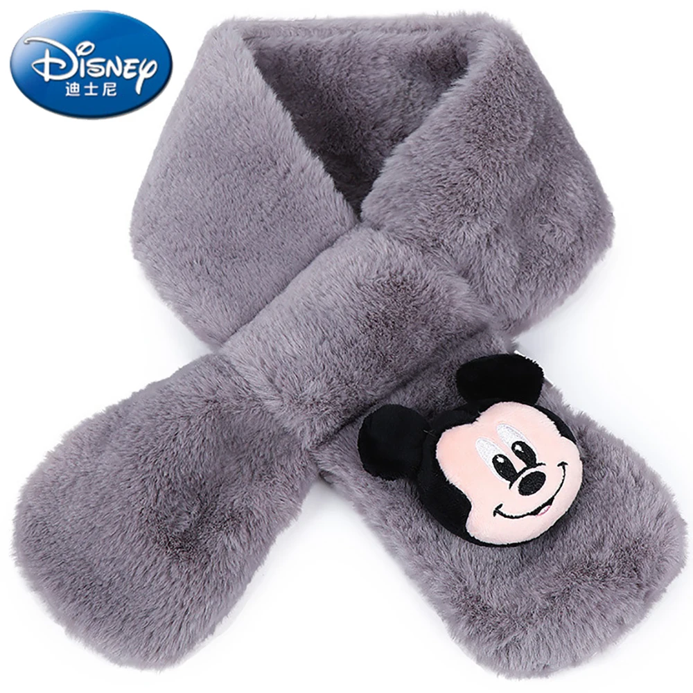 

Детский хлопковый шарф Disney для детей, теплые плюшевые ветрозащитные шарфы для мальчиков и девочек в виде мороженого, Эльзы, Микки Мауса, Соф...
