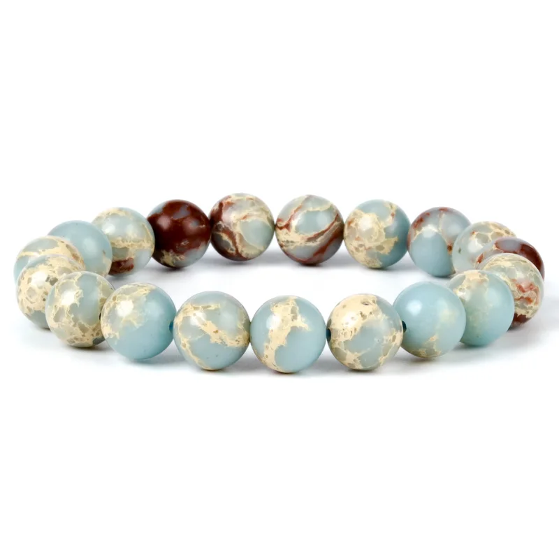 

Fashion Jewelry 6/8/10mm Emperor Stone Loose Bead Bracelet Suits Charming Men and Women's Amulets