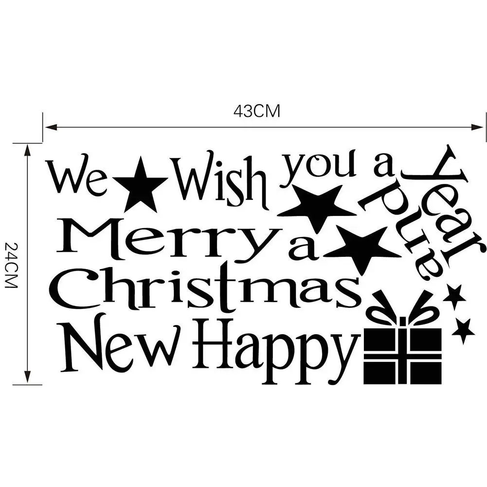 1 шт. стикер на стену в форме рождественской елки для украшения Рождественского