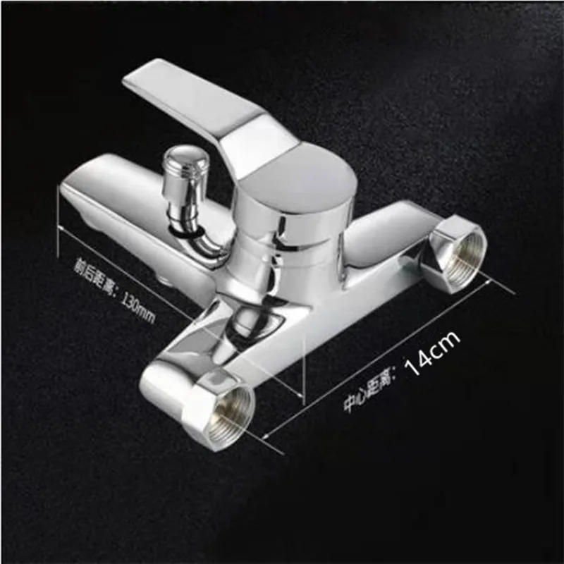 Медный смеситель для душа кран ванной скрытый водонагреватель тройной горячей и