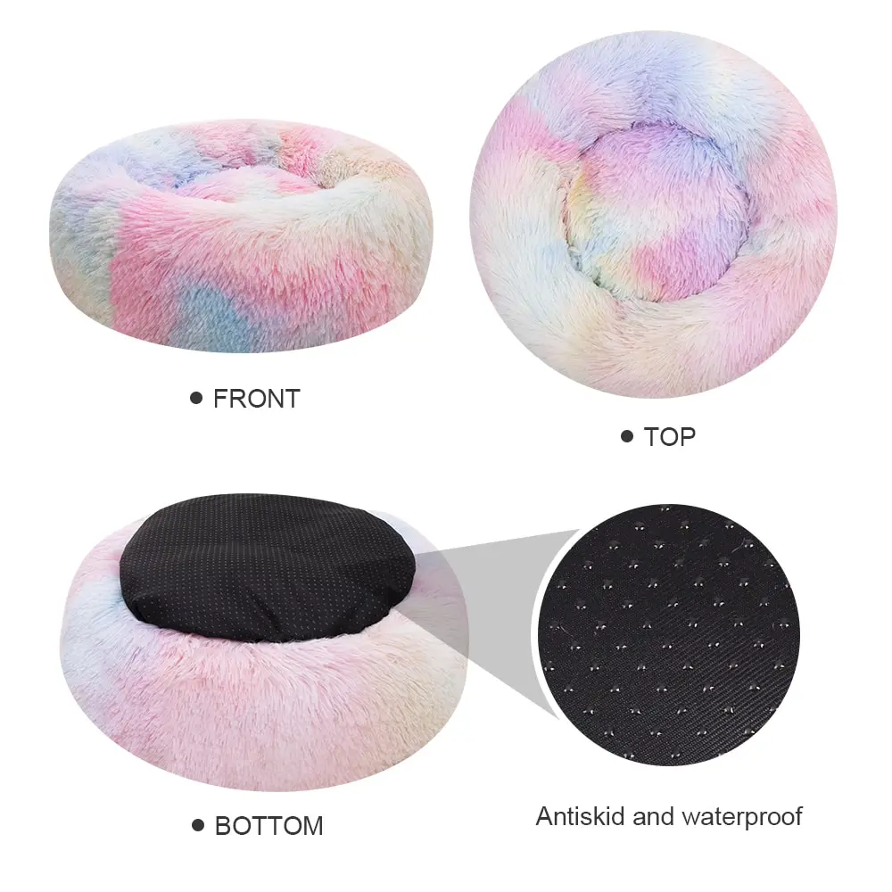 Женская кровать для кошек искусственная плюшевая собак мягкая плюшевый коврик