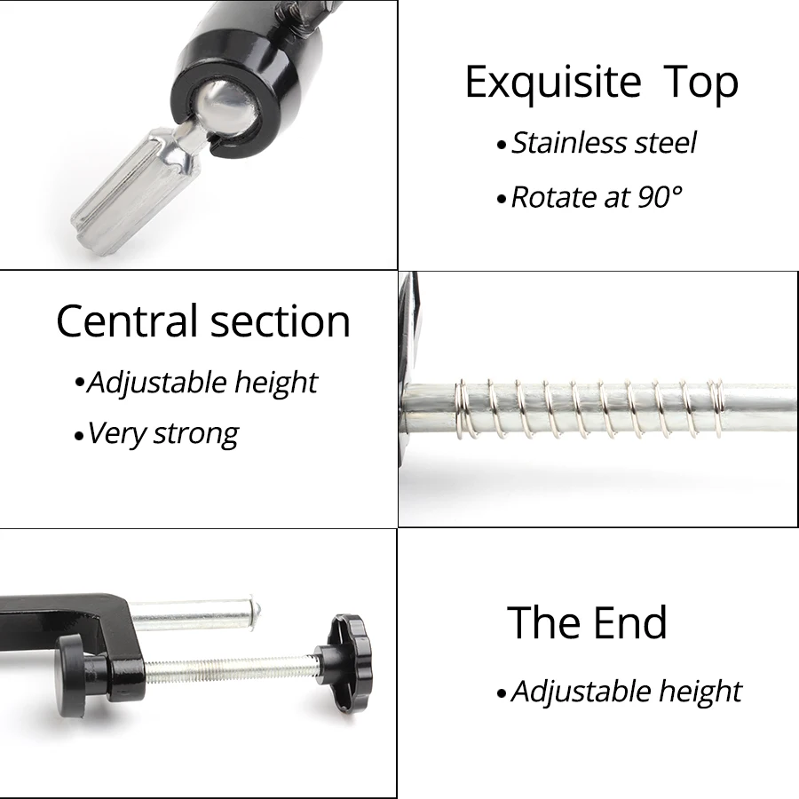 Регулируемая подставка для головы парика Alileader Настольный зажим держатель
