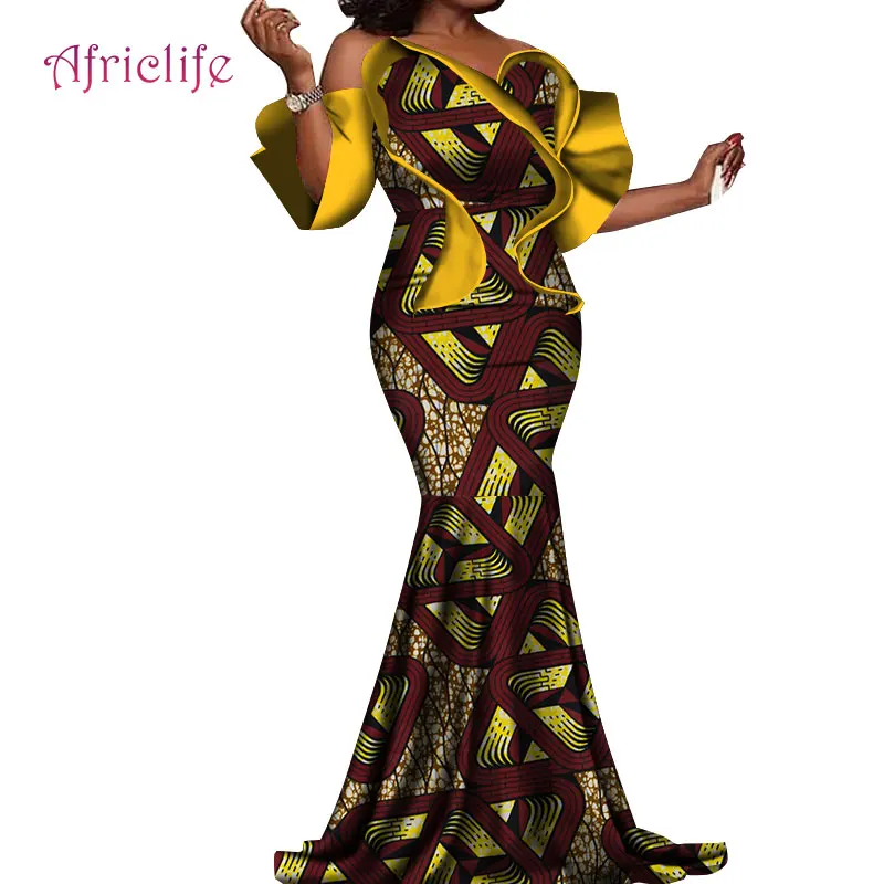 Одежда в африканском стиле Вечерние праздничные платья для элегантных дам