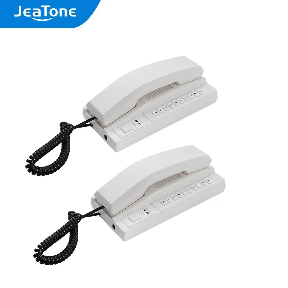 

Домофон JeaTone, 2,4 ГГц, беспроводной, с перезаряжаемым аудио, домофон, система внутренней связи, безопасные телефонные трубки для дома, склада, ...