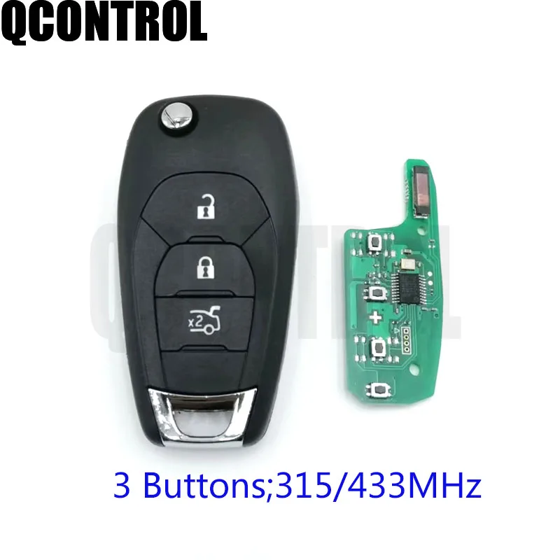QCONTROL модифицированный складной пульт дистанционного управления с 3 кнопками 315