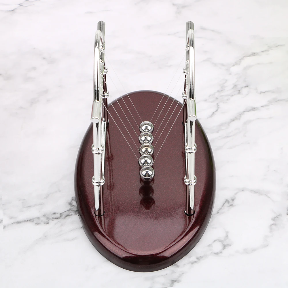 Physics Science Newtons Cradle Steel Balance Ball Home Desk Decoration Metal Pendulum Craft Educational Toy | Дом и сад