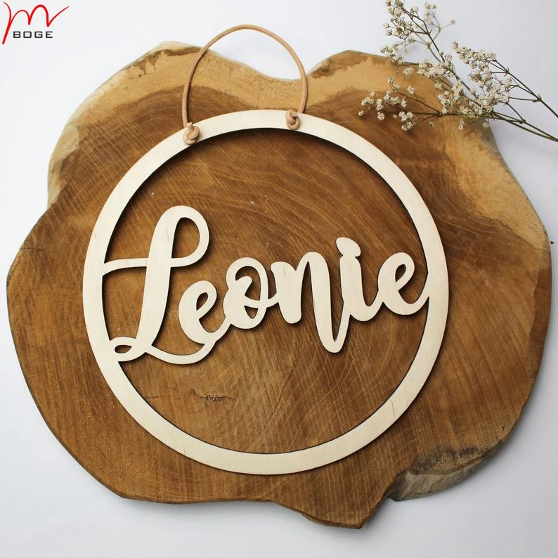 Деревянная табличка с именем для детской комнаты 20 см | Дом и сад