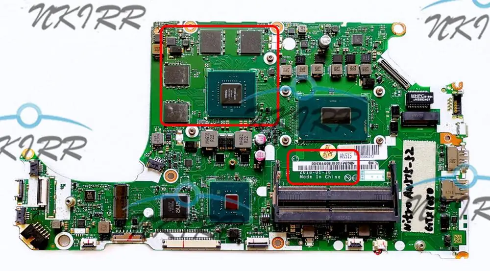 DH5VF LA F952P REV:1A NBQ3M11001 NBQ3M11002 NBQ3M11003 I7 8750H GTX 1050 4GB Материнская плата для Acer Nitro 5 AN515