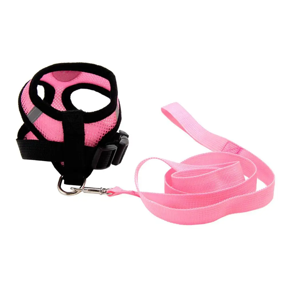 Обувь с дышащей сеткой шлейка для домашних животных и поводок собак маленькая