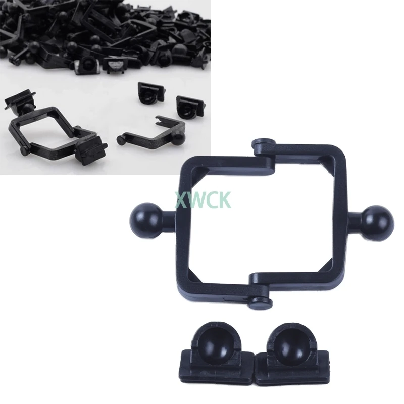100Pcs Disposable Dental Plastic Articulator Articulator Holder Mouth Bite Holder Dental Black Articulator Dental Lab Material
