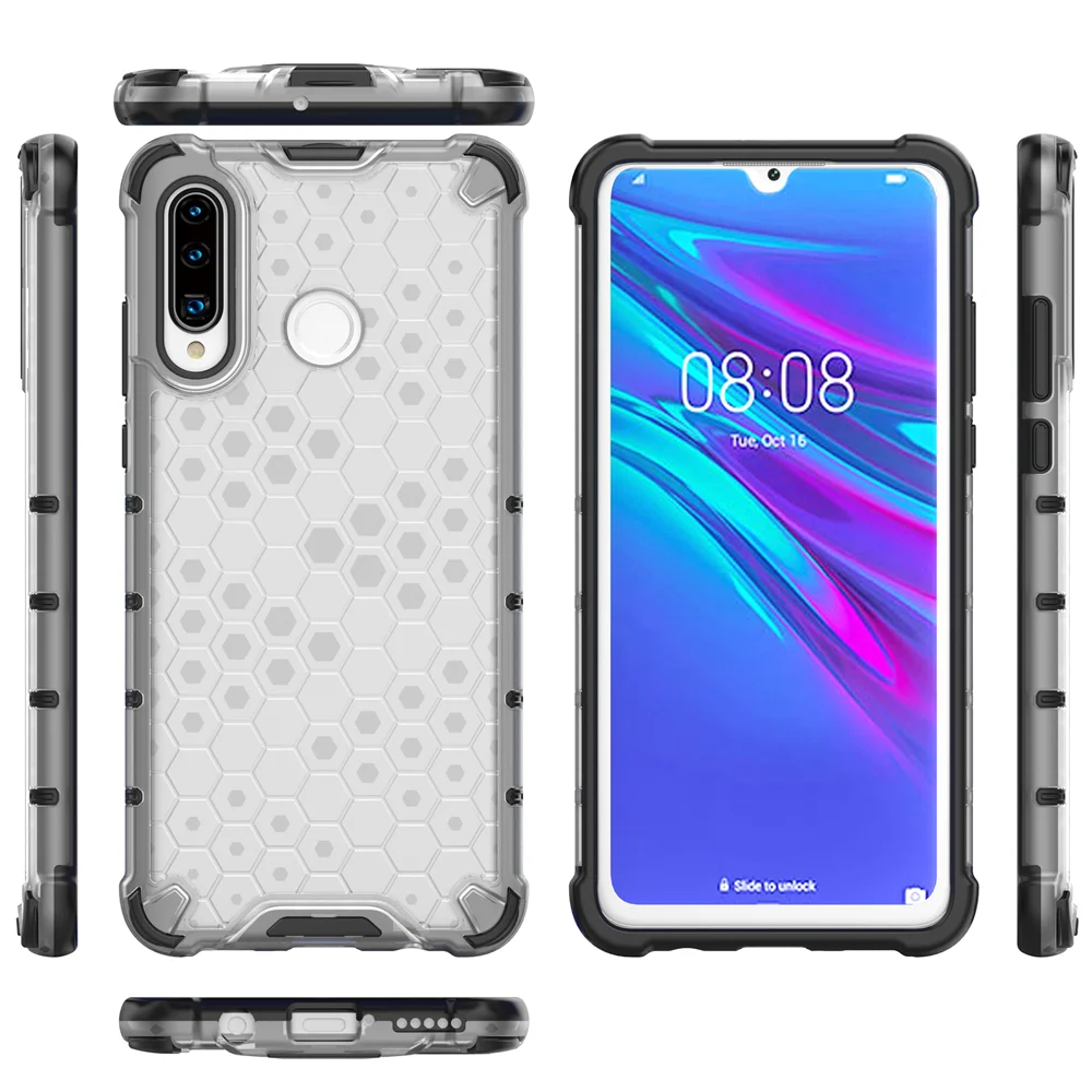 Новая прозрачная прочная гибридная Защита Чехол для huawei P30 Lite Pro mate 20 Pro 20X Y6 Y7 Y9 чехол полупрозрачный Funda(XS0514