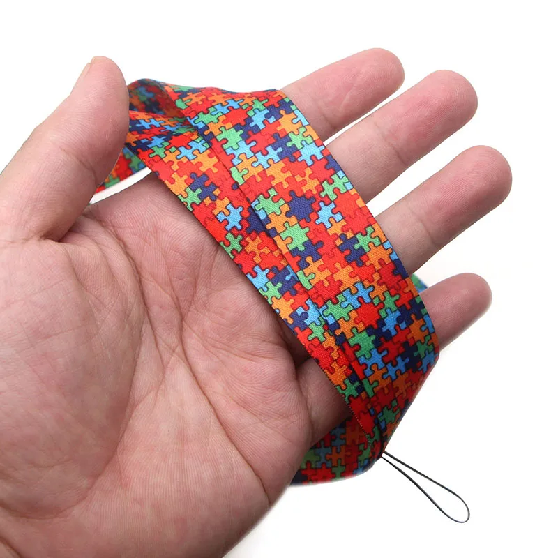 CA103 аутизм головоломка многофункциональный брелок телефон ремешок мультфильм