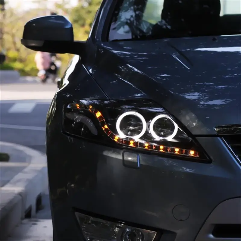 Внешний стиль Luces Para Авто Лампа Cob Led Drl дневные ходовые фары автомобильные огни в сборе 17 18 для Ford Mondeo