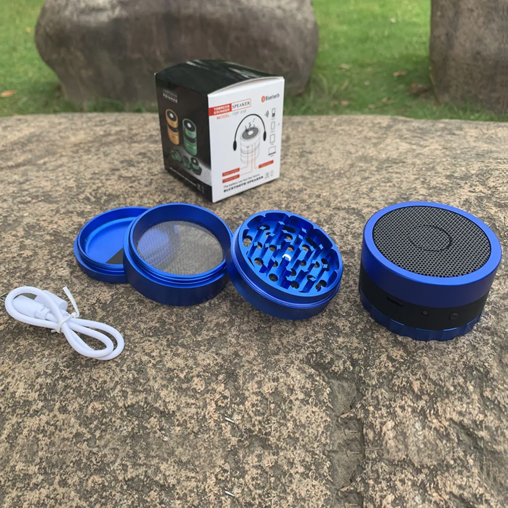 HONEYPUFF питание Bluetooth книжная полка колонки травы мельница пыльца Catcher 62 мм
