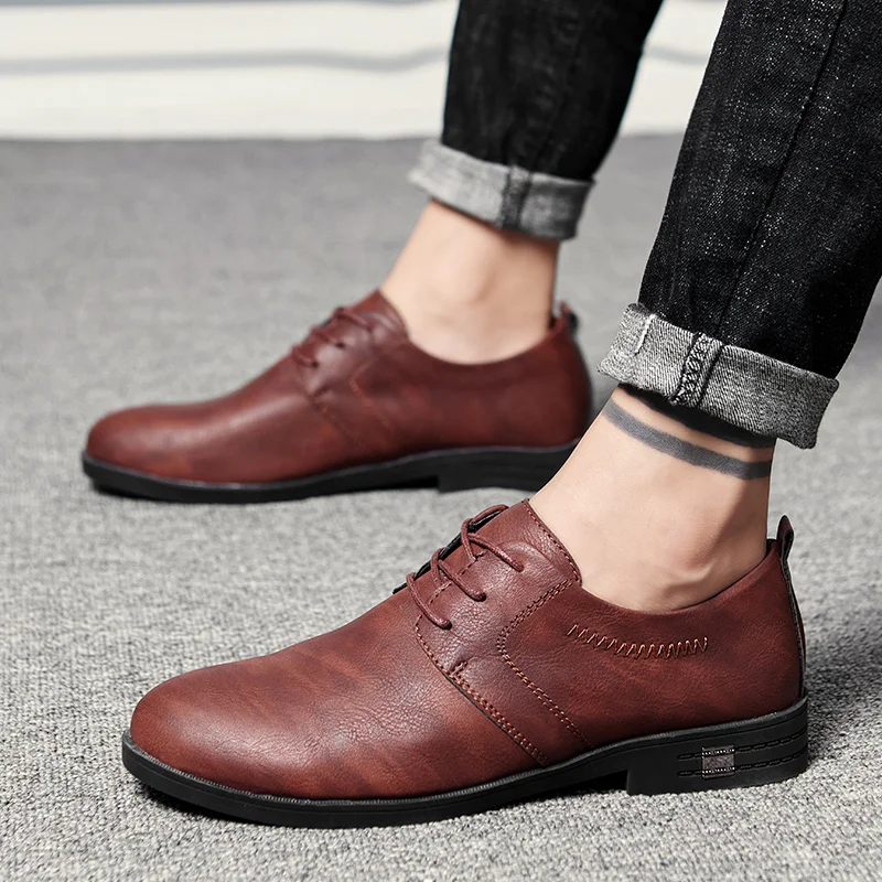 2022 мужские повседневные кожаные туфли Туфли-оксфорды в деловом стиле