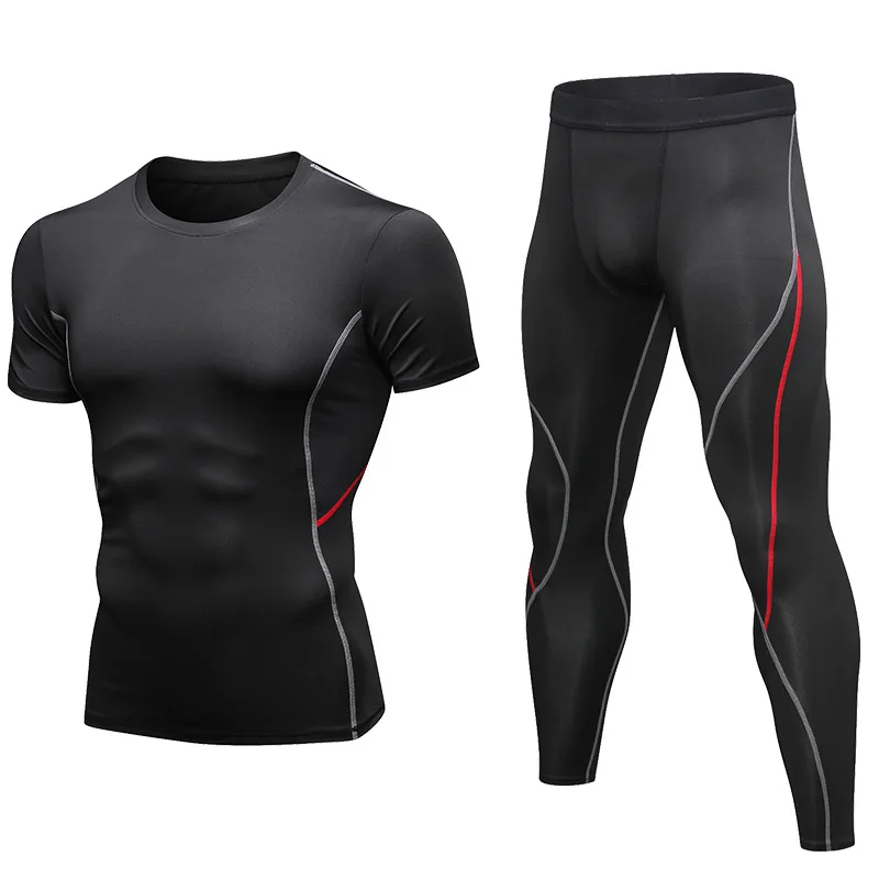 2 шт. спортивный костюм Hombre Deporte мужские Активный с рисунком человека спортивной