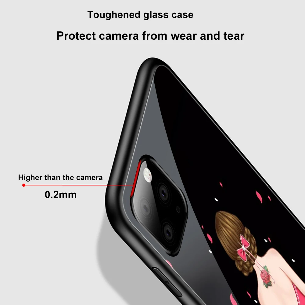 Чехол для телефона ciciber чехол из закаленного стекла iPhone 11 Pro Max X Xs XR 7 8 6 6s Plus |