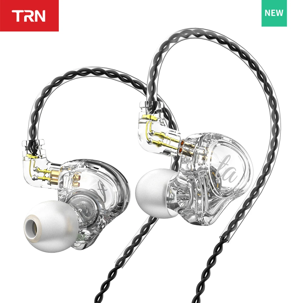 TRN TA Knowles 1BA + 1DD Гибридный привод наушники HiFi музыка Спорт IEM гарнитура съемный