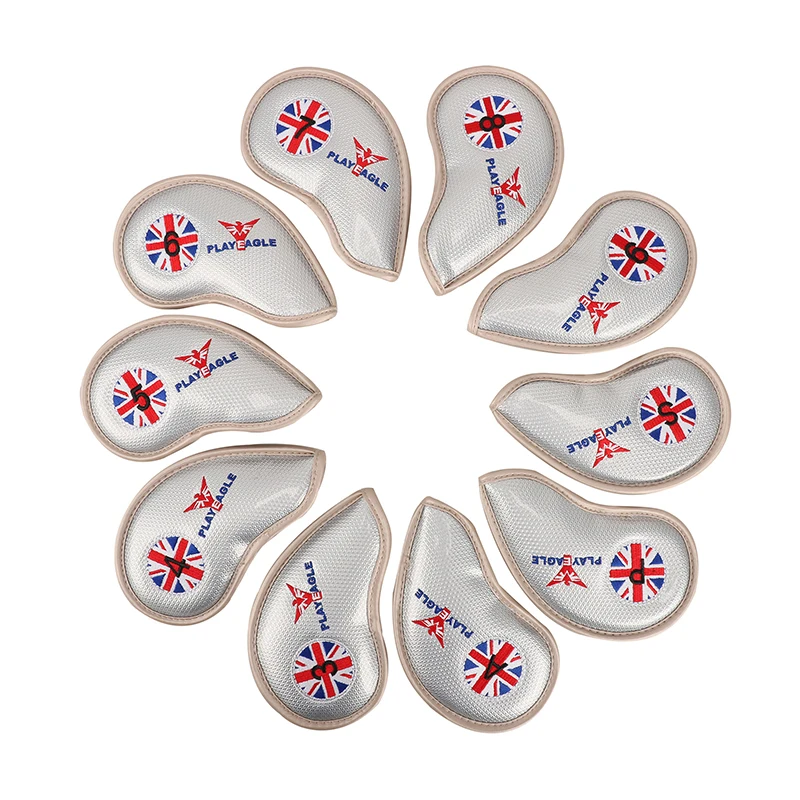 PLAYEAGLE 10 шт./компл. крышка железной головки для гольф клуба из искусственной кожи