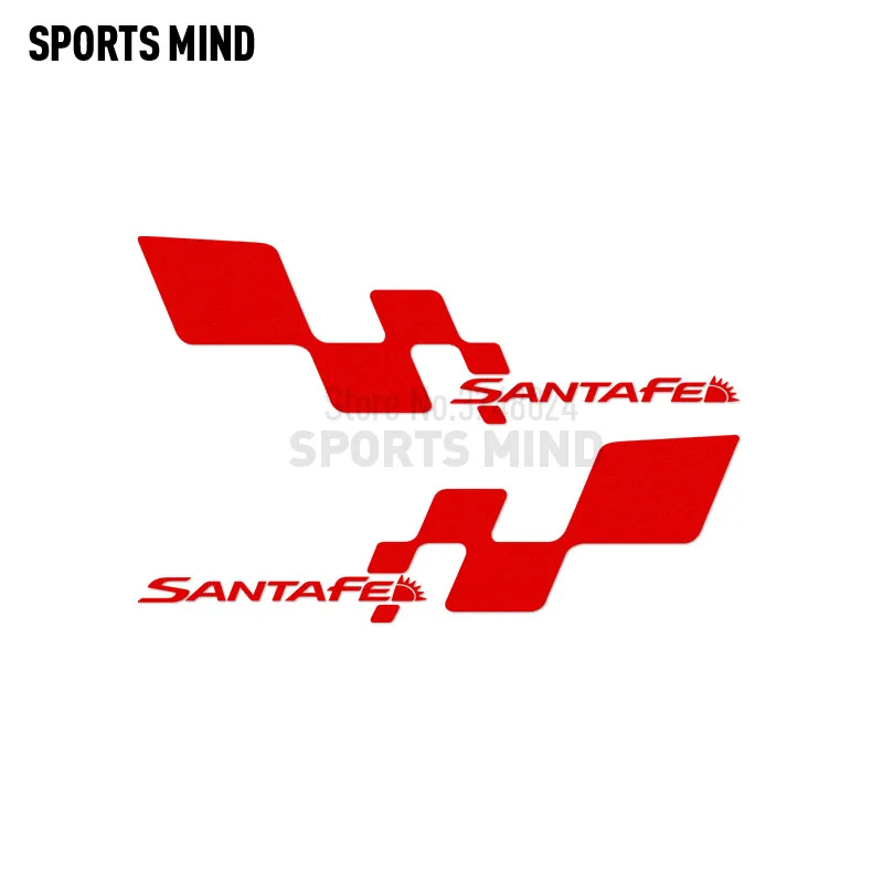 Виниловые наклейки на зеркало заднего вида для Hyundai Santa fe 1 пара | Автомобили и