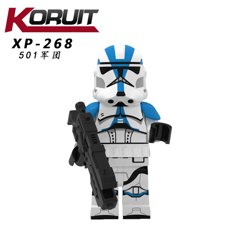 XP268 Новые Звездные войны, фигурки, имперские удары, клонированные штурмовики, легоинглин, блоки, кирпичи, модель, детские игрушки, детский подарок Kt1034 - Цвет: XP268