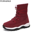 Ботинки зимние женские на платформе, до середины икры