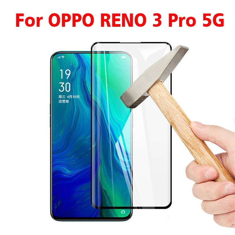 3D изогнутое закаленное стекло для Oppo Reno 3 Pro 5G полное покрытие Высокое качество 9H