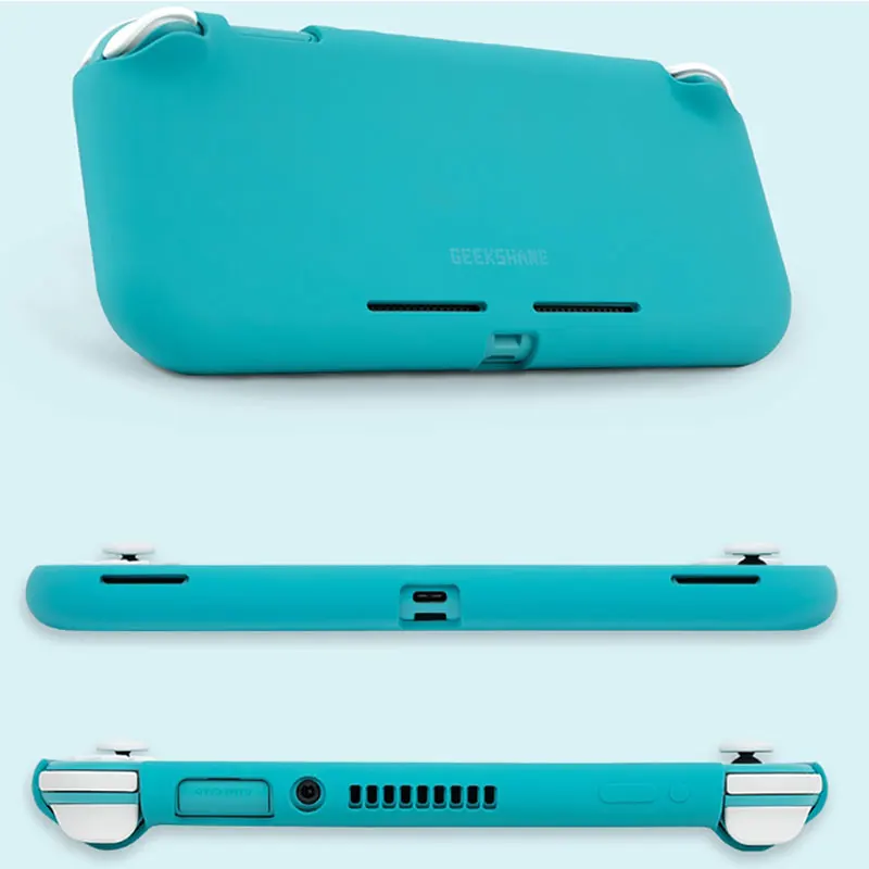 Защитный чехол из жидкого силикона для Nintendo Switch Lite цветной милый аксессуары